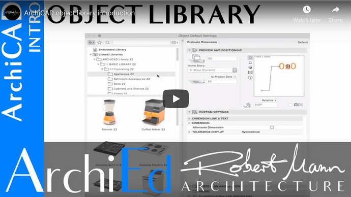 ArchiCAD - Object library introduction